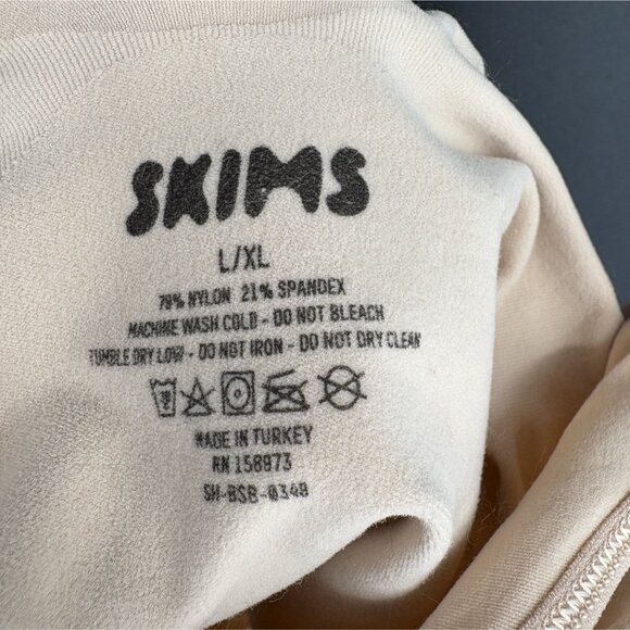 Skims Women's Seamless Sculpt Brief Bodysuit L/XL Beige Shapewear Shaping - Picture 4 of 6